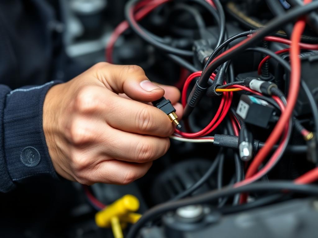 Wiring short traced and repaired.
