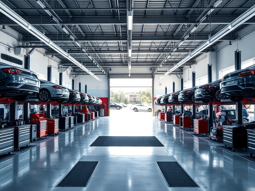 Inside our Lockway Drive service bays.
